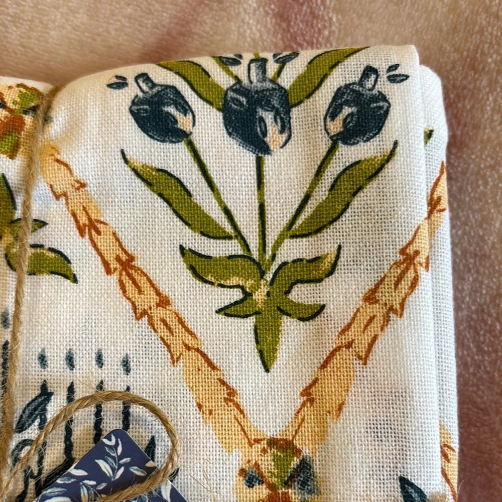 Sur La Table Hanukkah Designer Kitchen Towels Set of 2 NWT cotton 20x30”